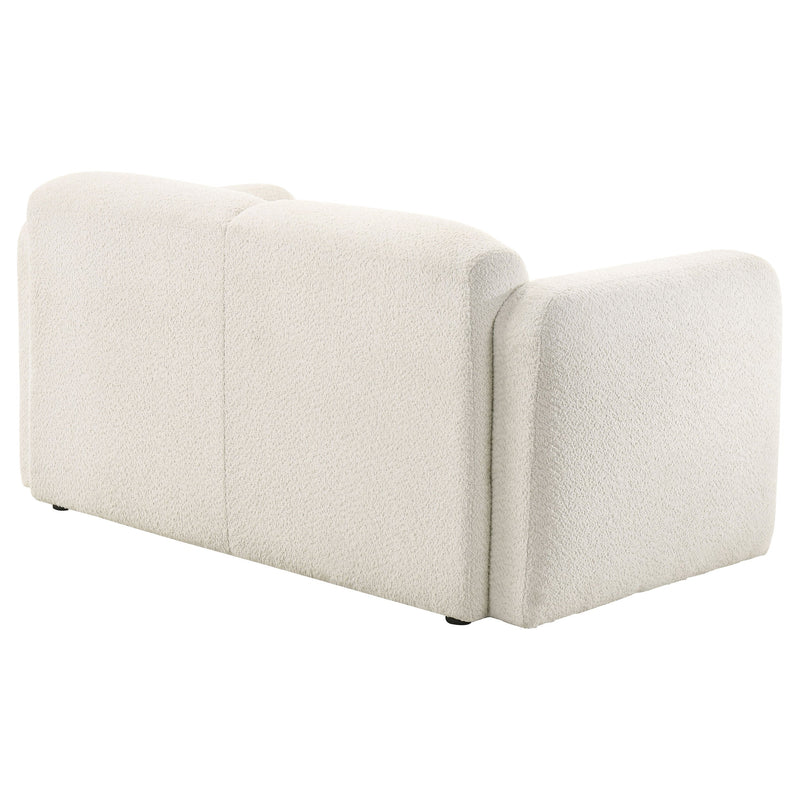 Dorset Fabric Upholstered Round Track Arm Loveseat