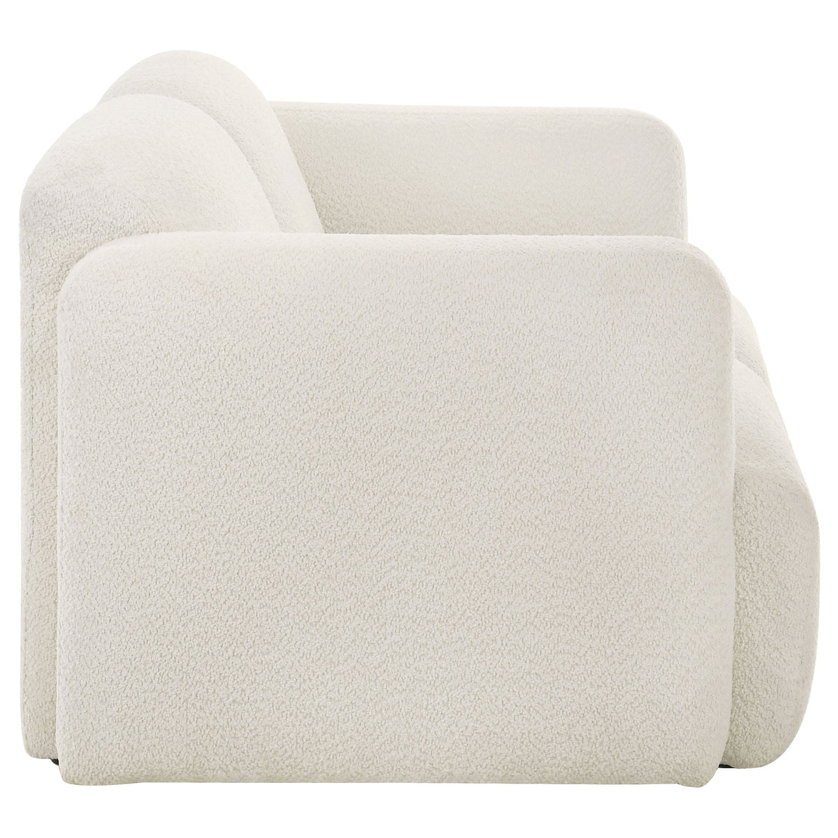 Dorset Fabric Upholstered Round Track Arm Loveseat