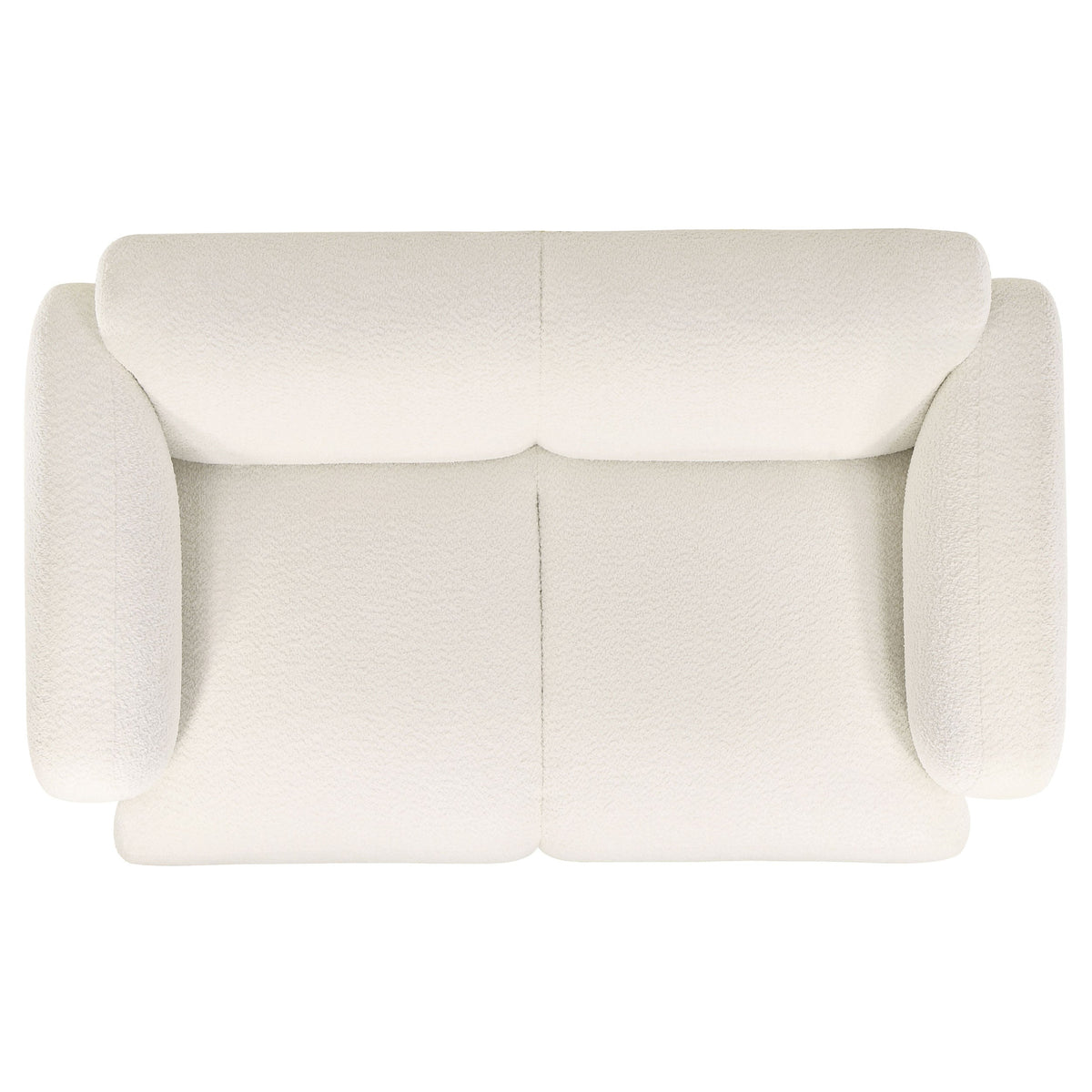 Dorset Fabric Upholstered Round Track Arm Loveseat