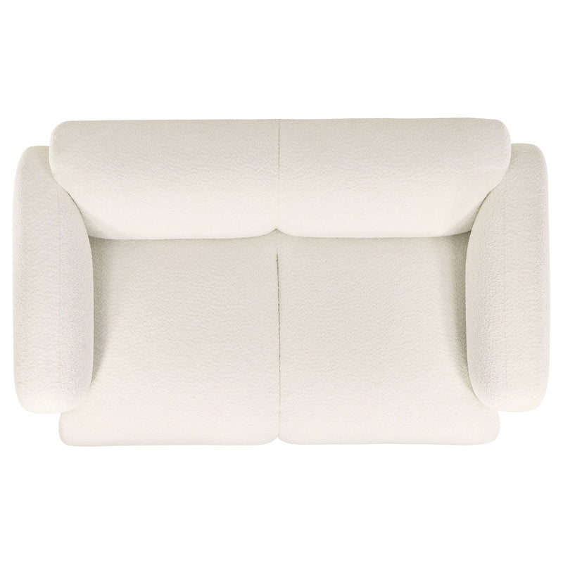 Dorset Fabric Upholstered Round Track Arm Loveseat