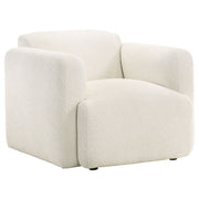 Dorset Fabric Upholstered Round Track Arm Accent Chair