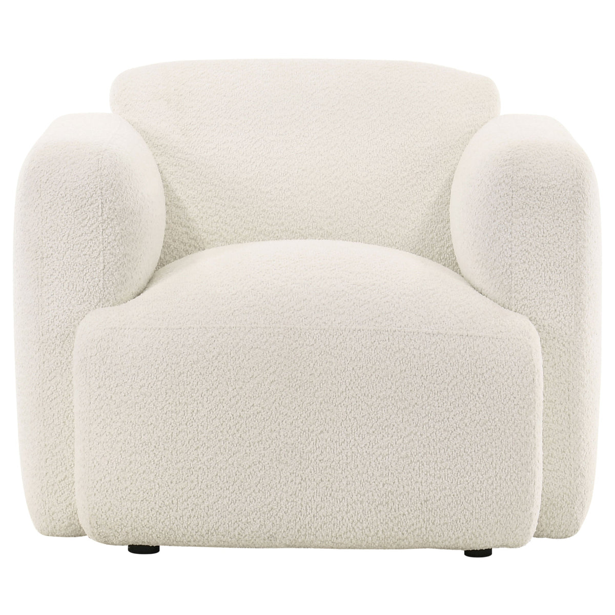 Dorset Fabric Upholstered Round Track Arm Accent Chair
