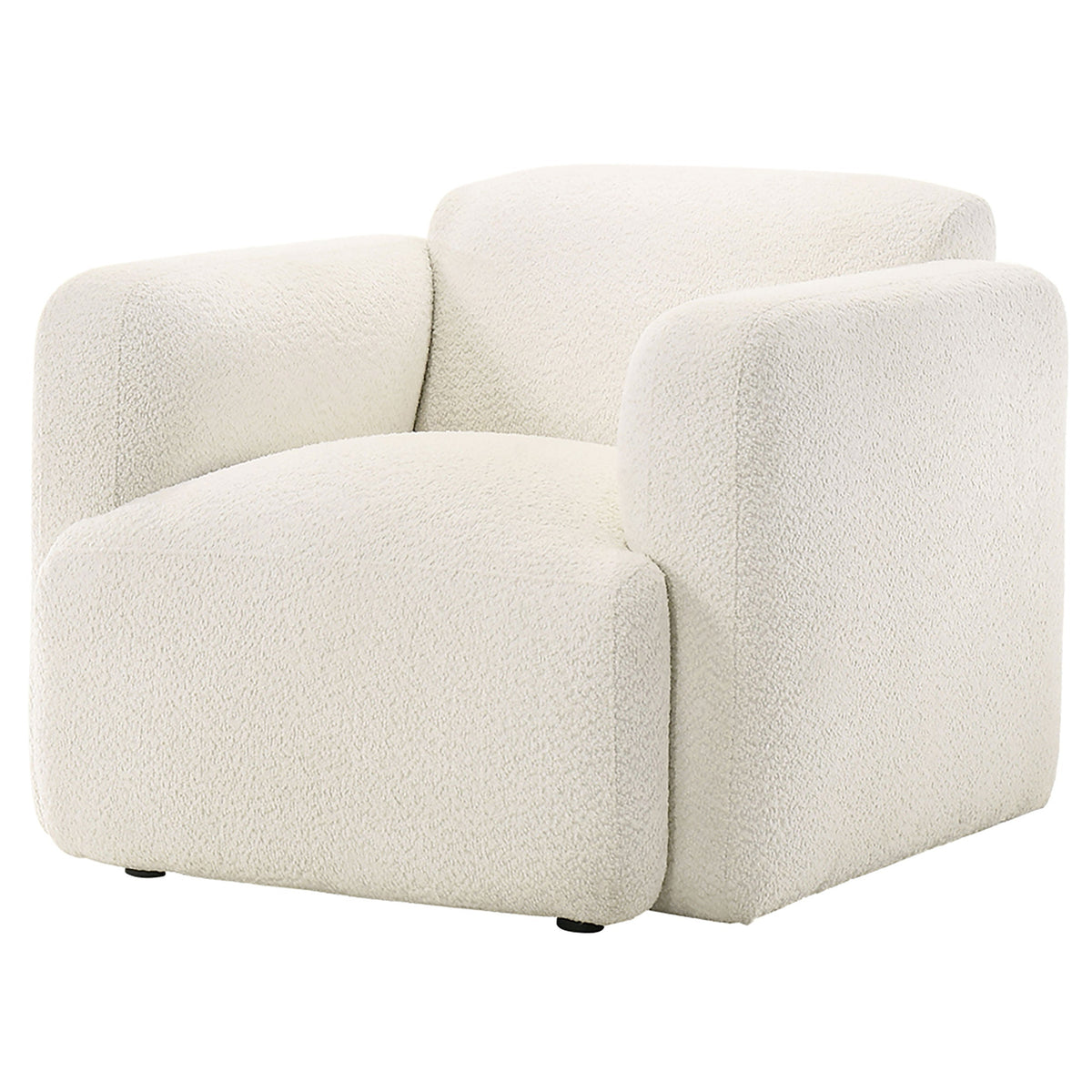 Dorset Fabric Upholstered Round Track Arm Accent Chair