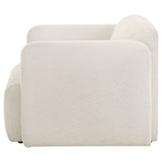 Dorset Fabric Upholstered Round Track Arm Accent Chair
