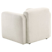 Dorset Fabric Upholstered Round Track Arm Accent Chair