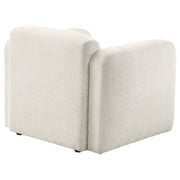 Dorset Fabric Upholstered Round Track Arm Accent Chair