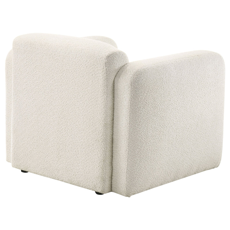 Dorset Fabric Upholstered Round Track Arm Accent Chair
