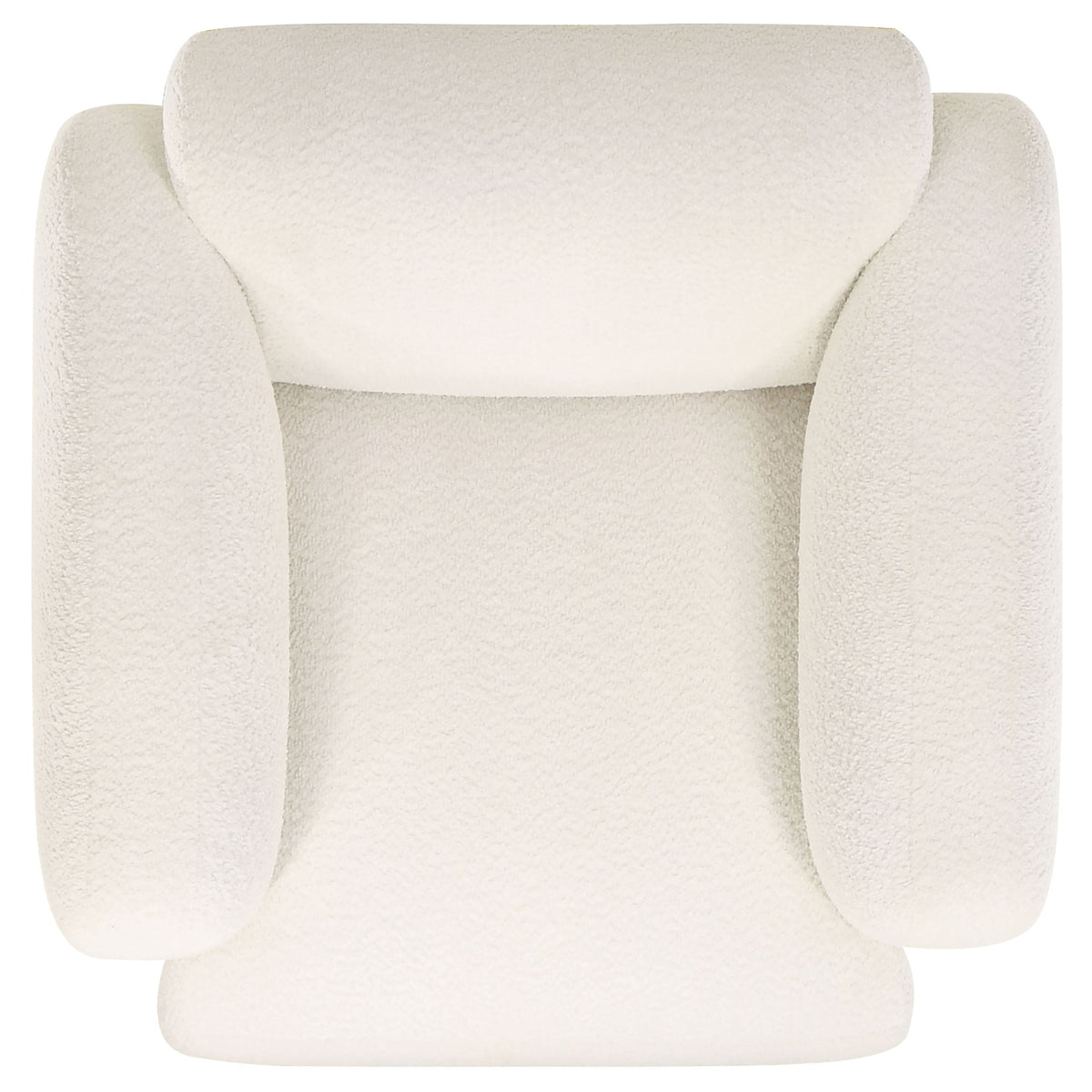 Dorset Fabric Upholstered Round Track Arm Accent Chair