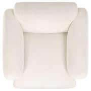 Dorset Fabric Upholstered Round Track Arm Accent Chair