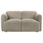 Dorset Fabric Upholstered Round Track Arm Loveseat