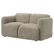 Dorset Fabric Upholstered Round Track Arm Loveseat
