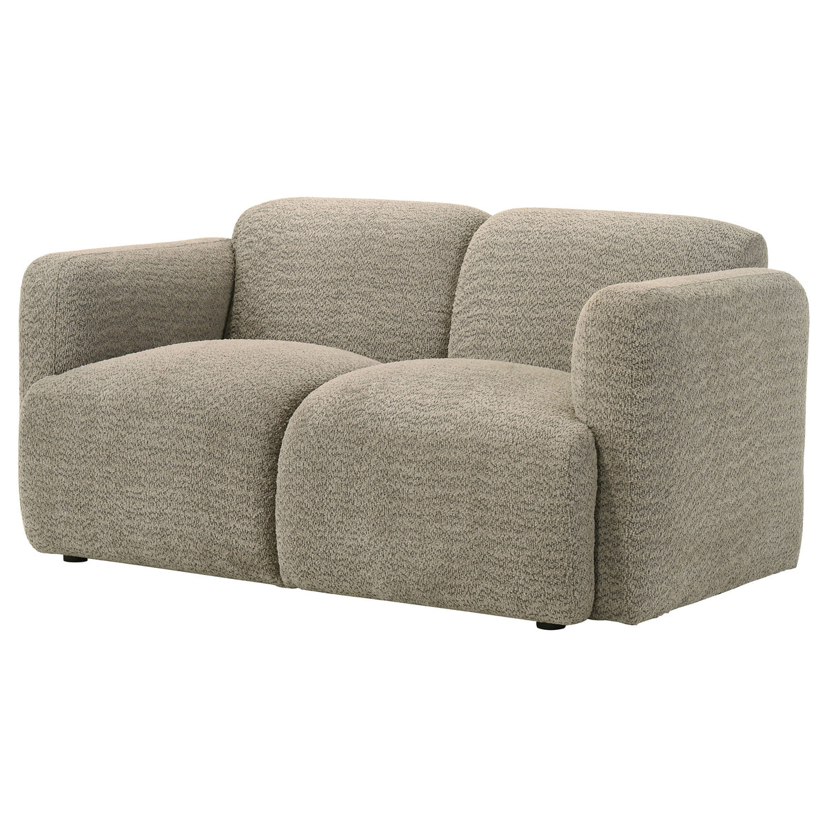 Dorset Fabric Upholstered Round Track Arm Loveseat