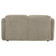 Dorset Fabric Upholstered Round Track Arm Loveseat