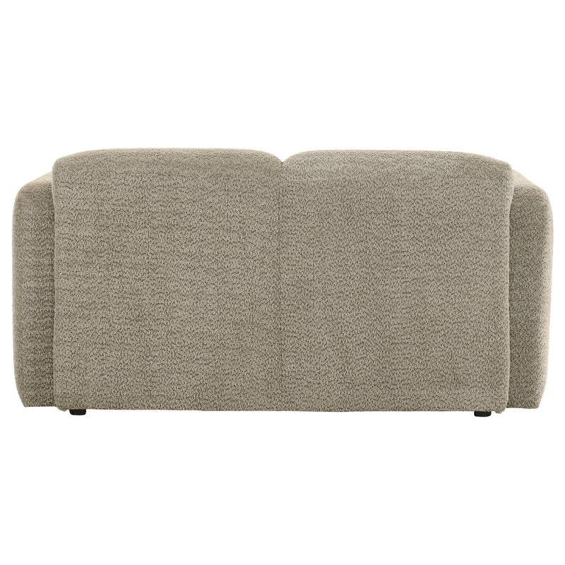 Dorset Fabric Upholstered Round Track Arm Loveseat
