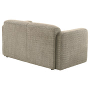Dorset Fabric Upholstered Round Track Arm Loveseat