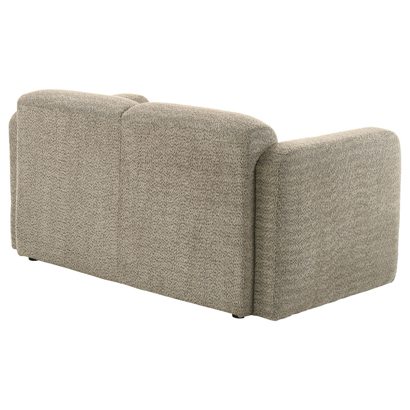 Dorset Fabric Upholstered Round Track Arm Loveseat