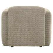 Dorset Fabric Upholstered Round Track Arm Accent Chair