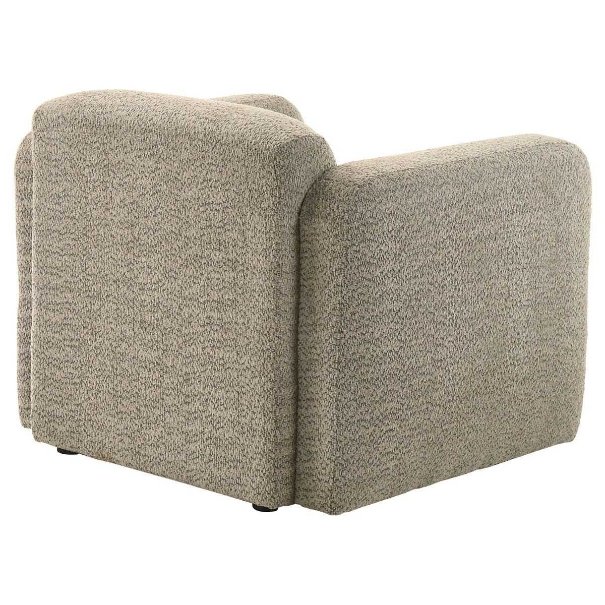 Dorset Fabric Upholstered Round Track Arm Accent Chair