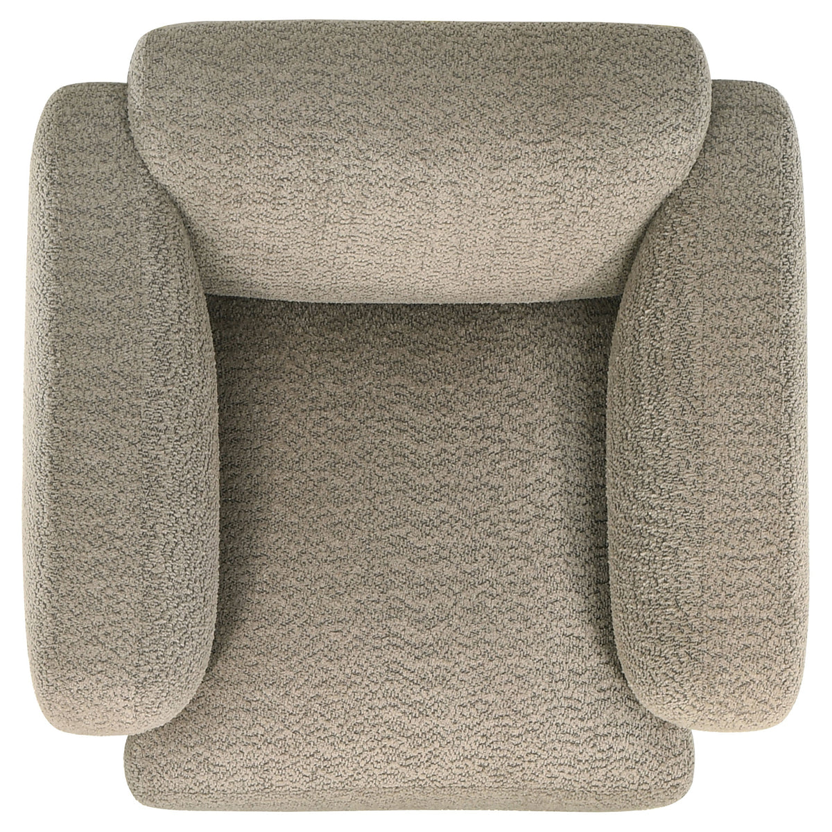 Dorset Fabric Upholstered Round Track Arm Accent Chair