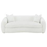 Isabella Faux Sheepskin Upholstered Sofa Set Natural