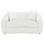 Isabella Faux Sheepskin Upholstered Sofa Set Natural