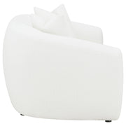 Isabella Faux Sheepskin Upholstered Sofa Set Natural