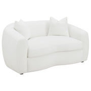 Isabella Faux Sheepskin Upholstered Sofa Set Natural