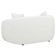 Isabella Faux Sheepskin Upholstered Sofa Set Natural