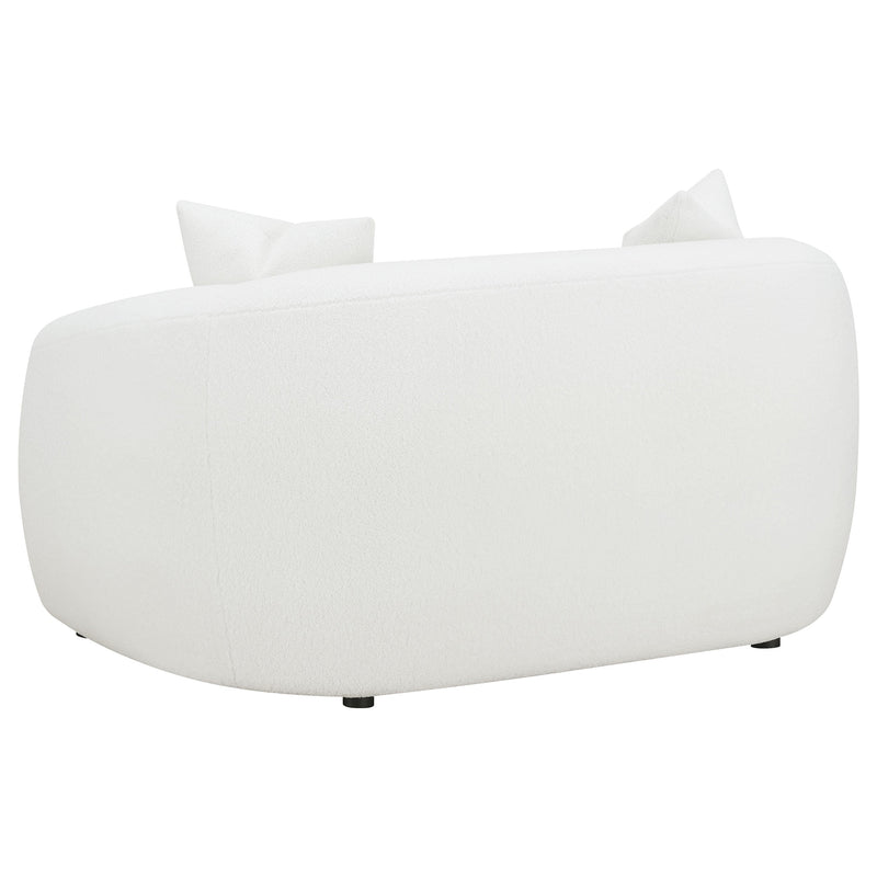 Isabella Faux Sheepskin Upholstered Sofa Set Natural