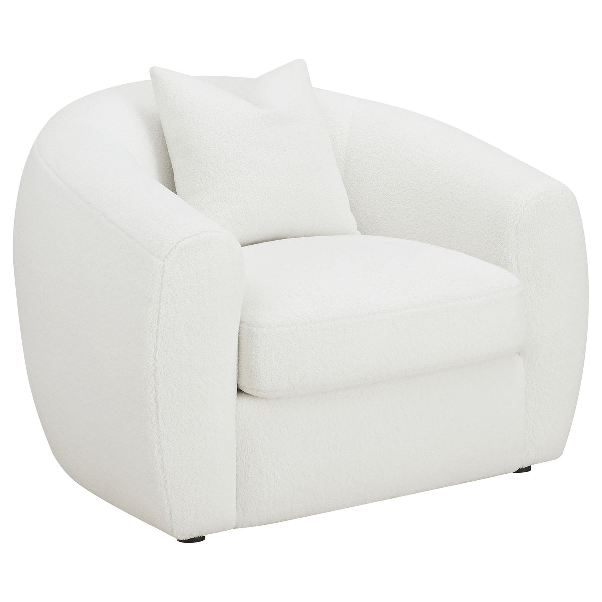 Isabella Faux Sheepskin Upholstered Sofa Set Natural