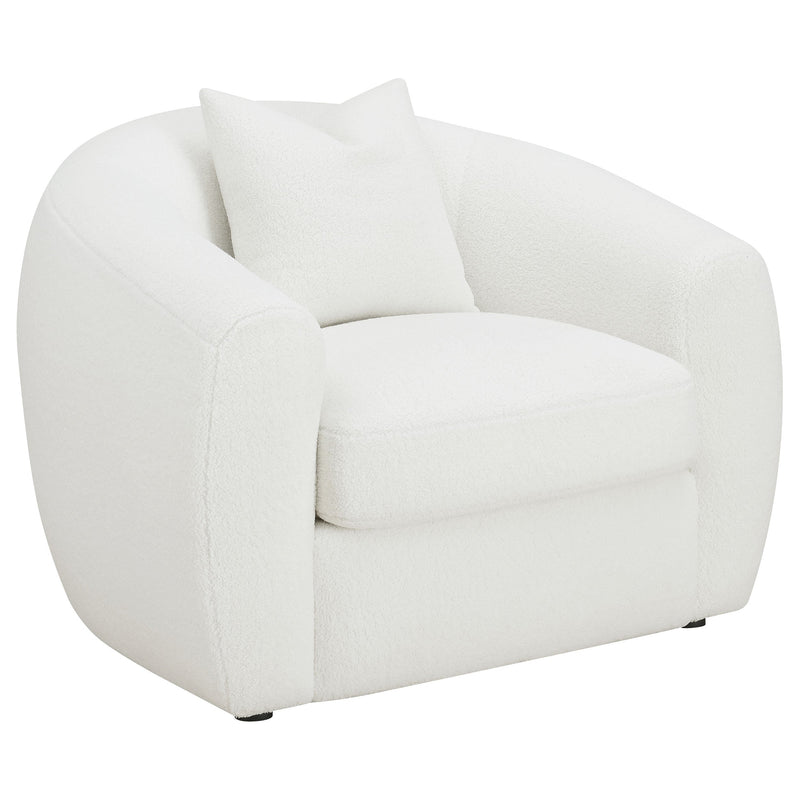 Isabella Faux Sheepskin Upholstered Sofa Set Natural
