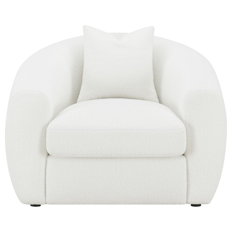 Isabella Faux Sheepskin Upholstered Sofa Set Natural