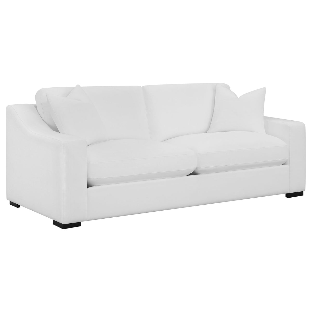 Ashlyn Upholstered Sloped Arm Sofa Set