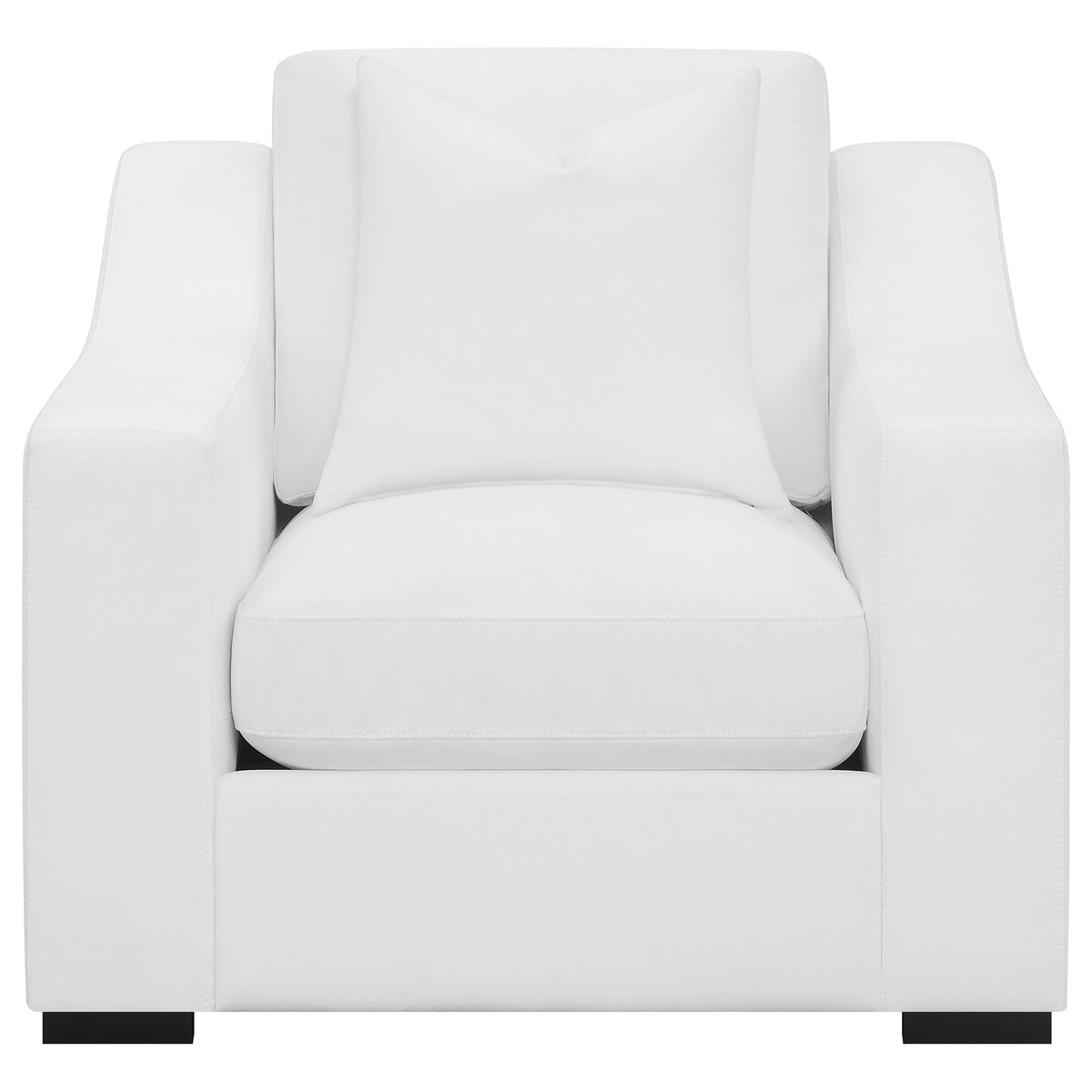 Ashlyn Upholstered Sloped Arm Sofa Set