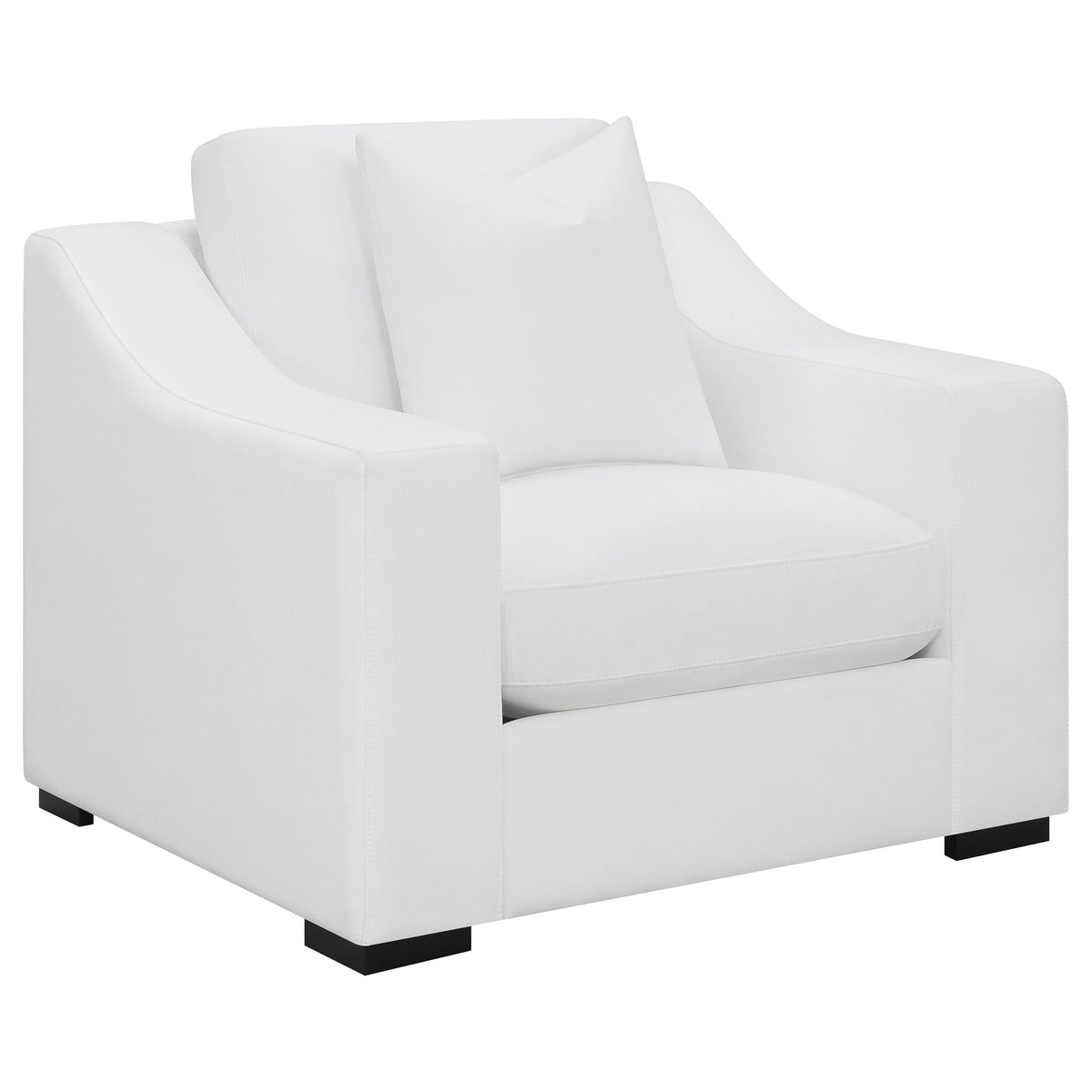 Ashlyn Upholstered Sloped Arm Accent Chair