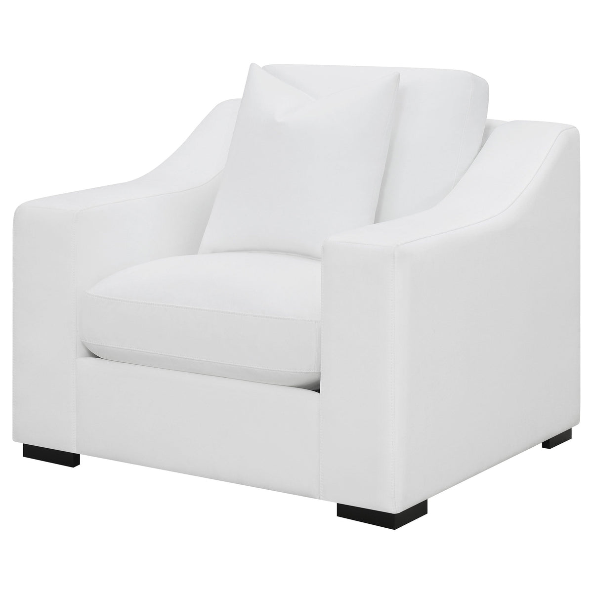 Ashlyn Upholstered Sloped Arm Accent Chair