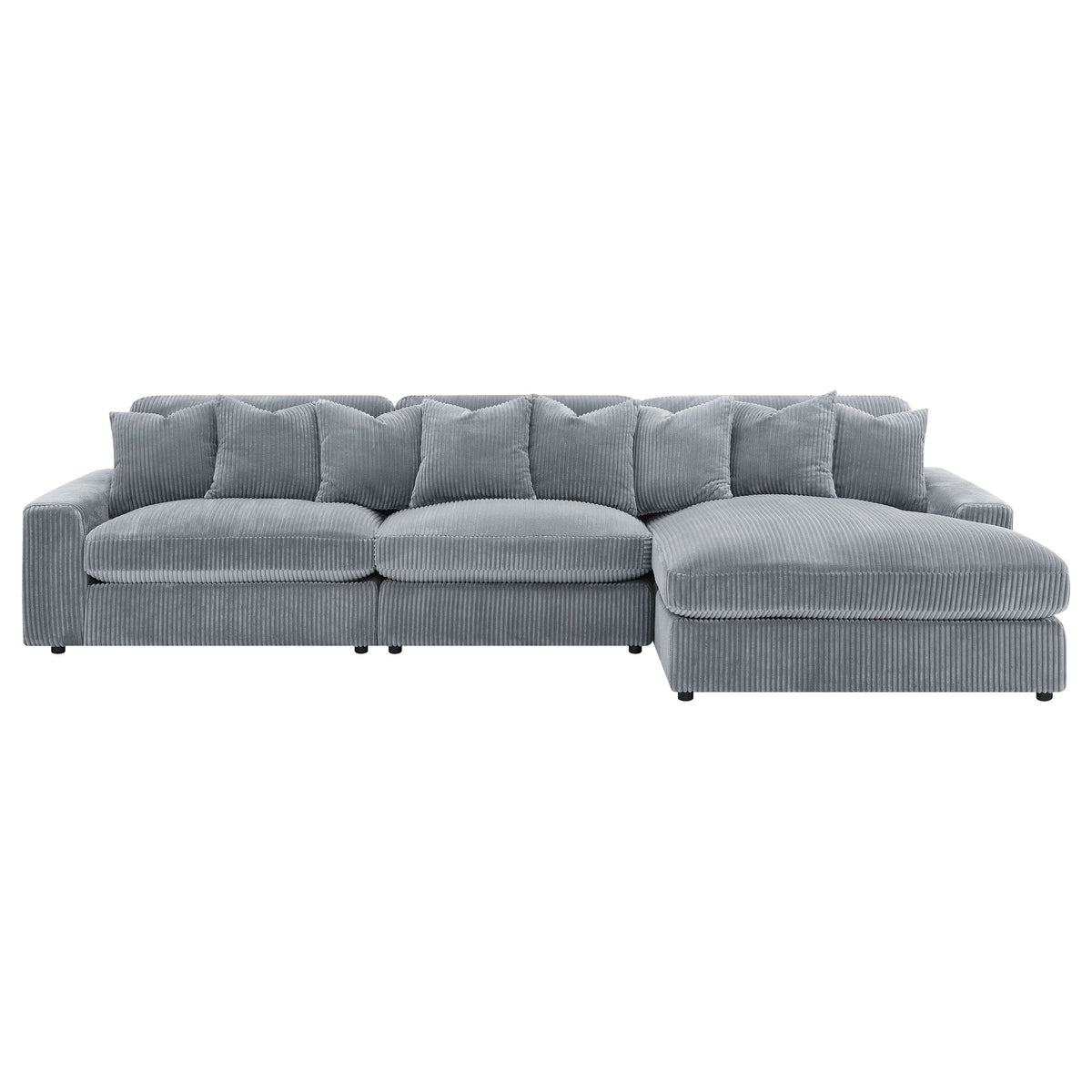 Blaine Upholstered Reversible Chaise Sectional Sofa