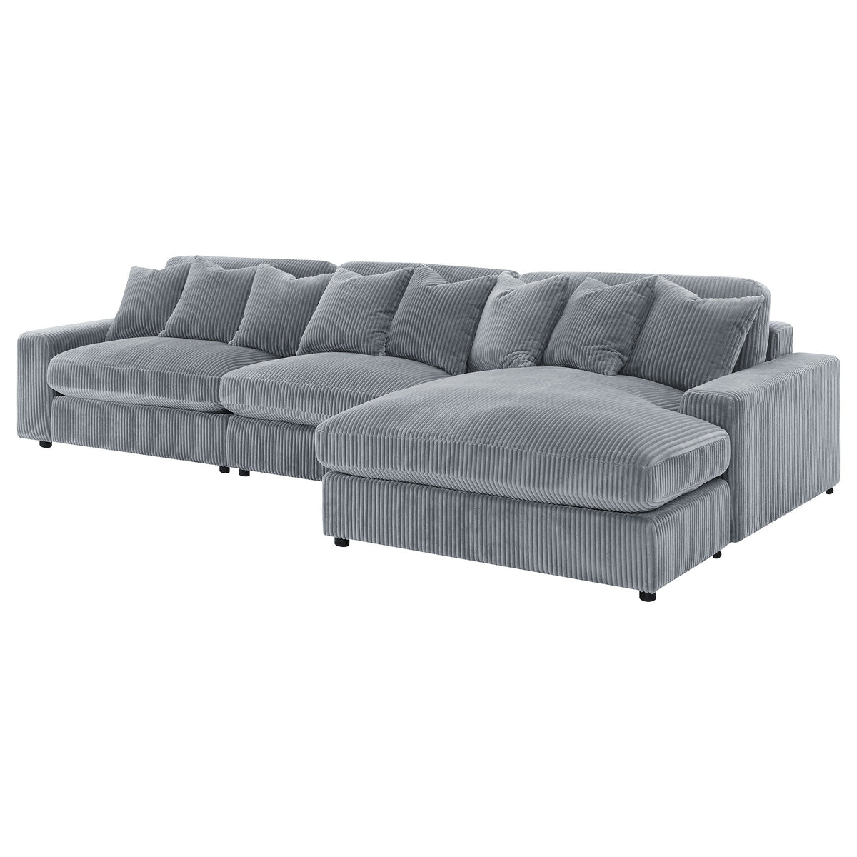 Blaine Upholstered Reversible Chaise Sectional Sofa