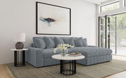Blaine Upholstered Reversible Chaise Sectional Sofa Fog 1 LAF Loveseat 1 RAF Chaise (2pc)