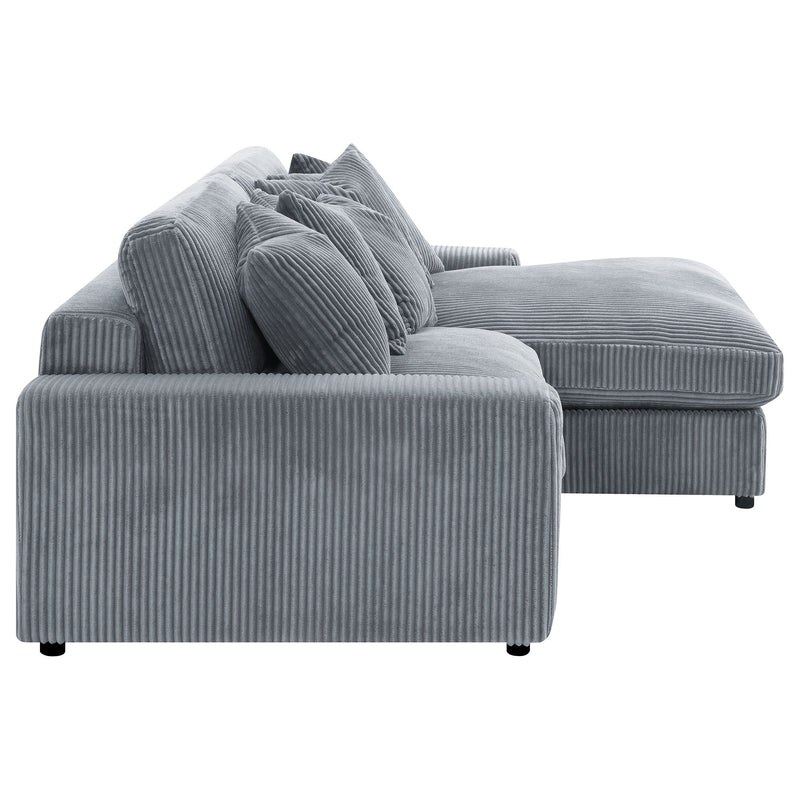 Blaine Upholstered Reversible Chaise Sectional Sofa