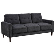 Bowen II Fabric Upholstered Track Arm Sofa Set