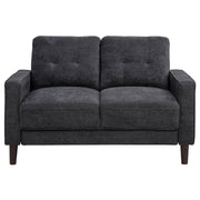 Bowen II Fabric Upholstered Track Arm Loveseat