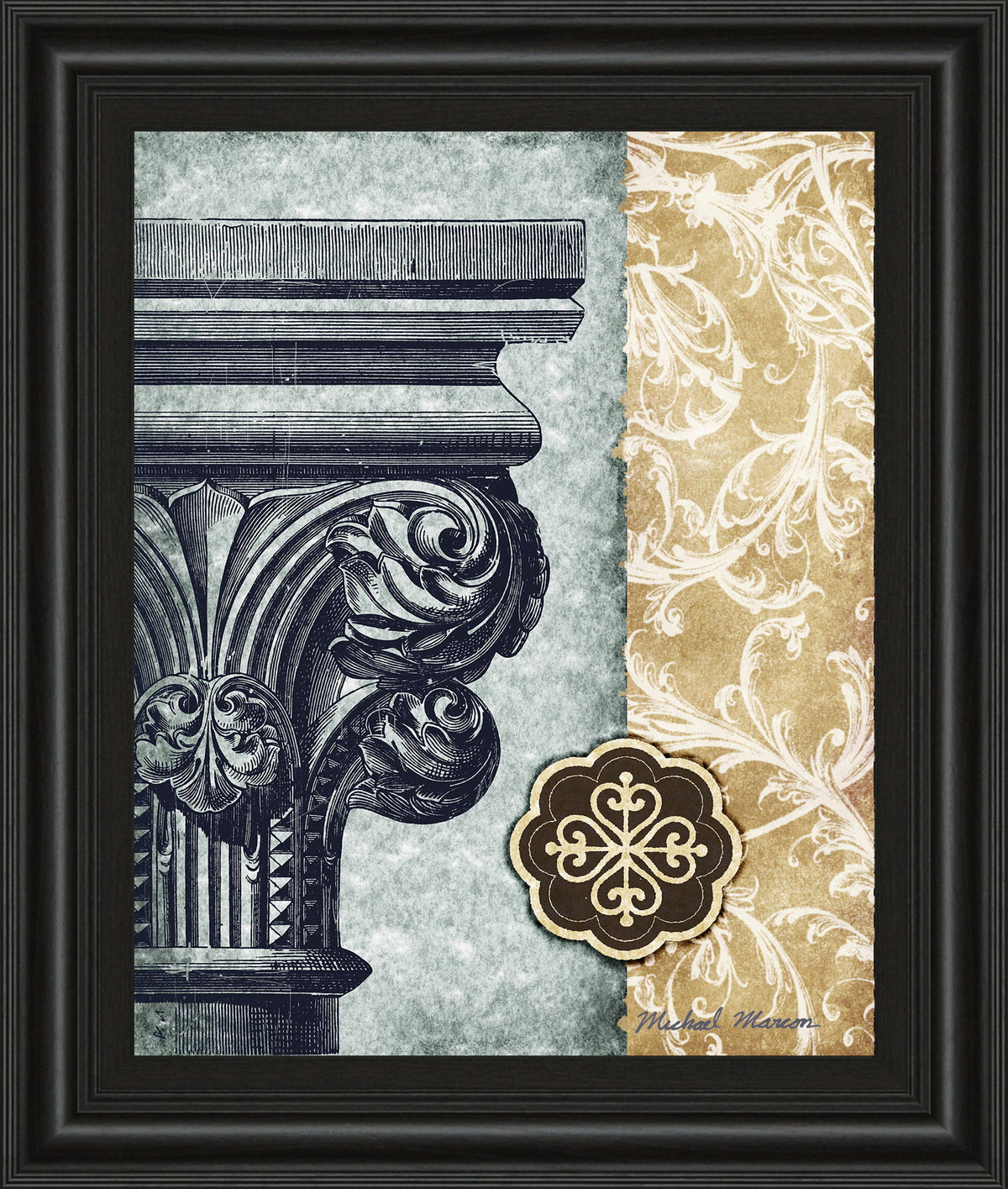 Fomanesque Il By Michael Marcon - Framed Print Wall Art - Beige