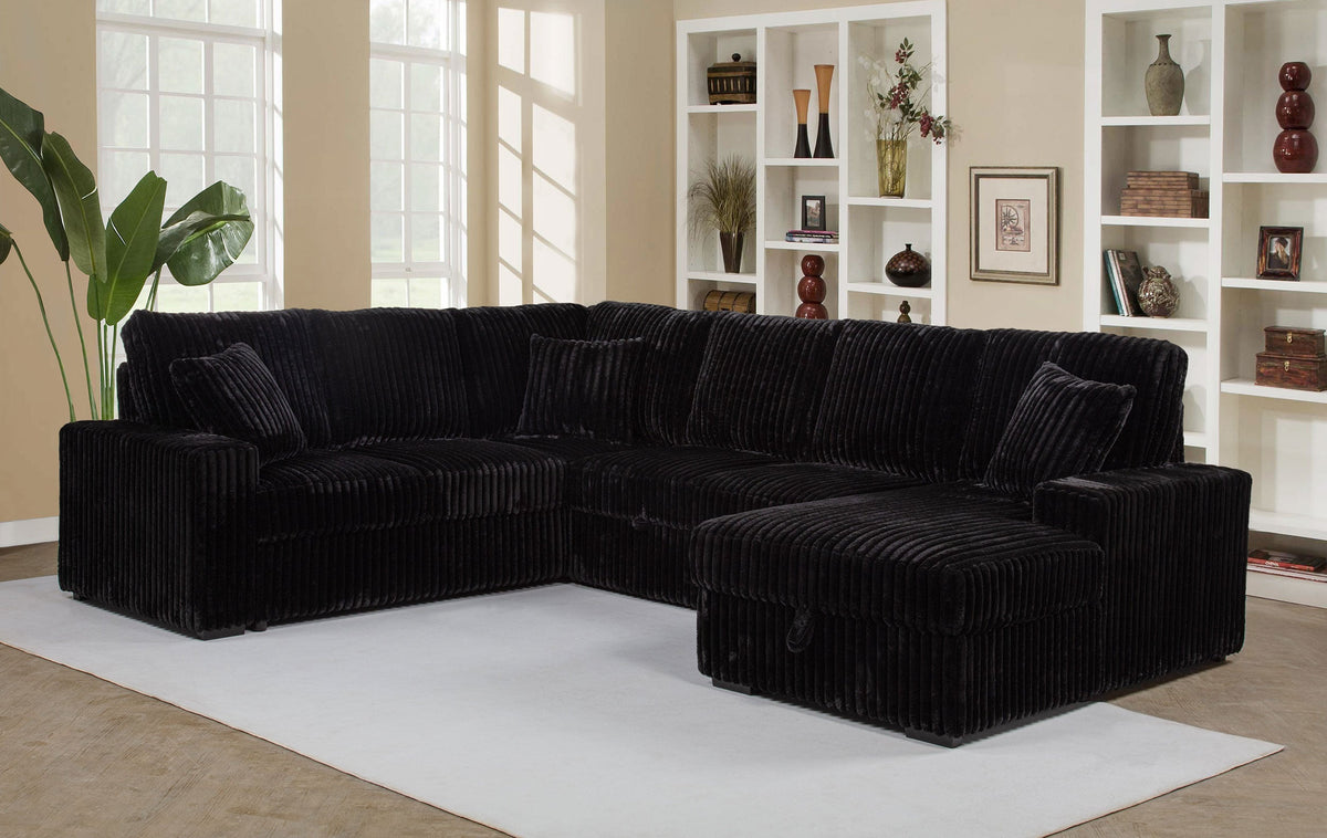 Devonshire Sleeper Sectional Sofa Storage Chaise