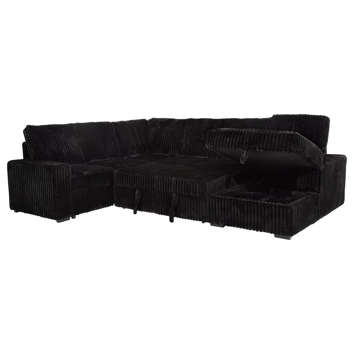 Devonshire Sleeper Sectional Sofa Storage Chaise