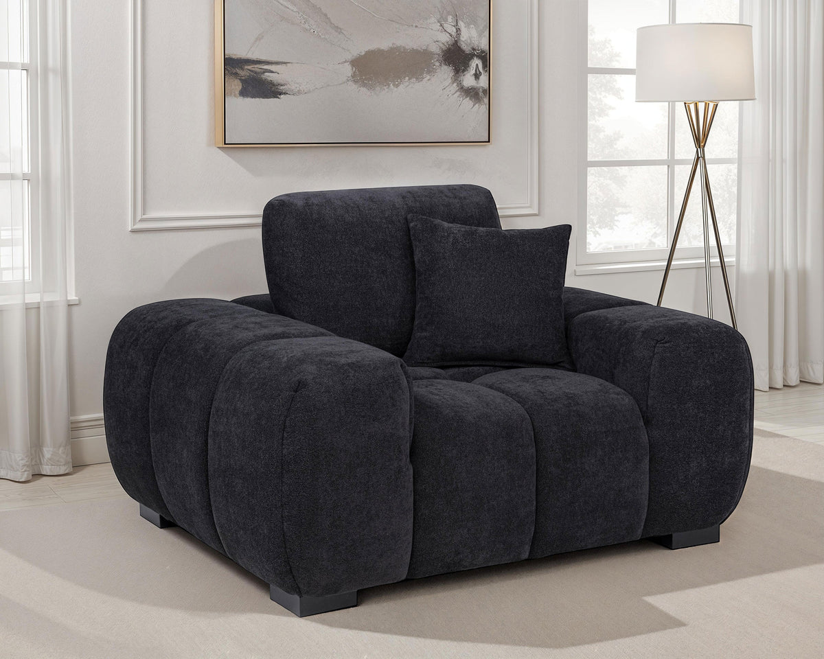 Octavia Upholstered Track Arm Accent Chair