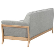 Vaughn Fabric Upholstered Flared Arm Sofa Set Grey