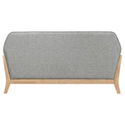Vaughn Fabric Upholstered Flared Arm Loveseat Grey
