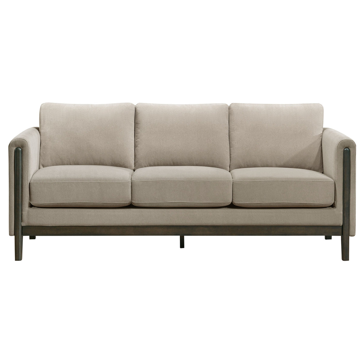 Islington Upholstered Panel Arm Sofa Set Taupe