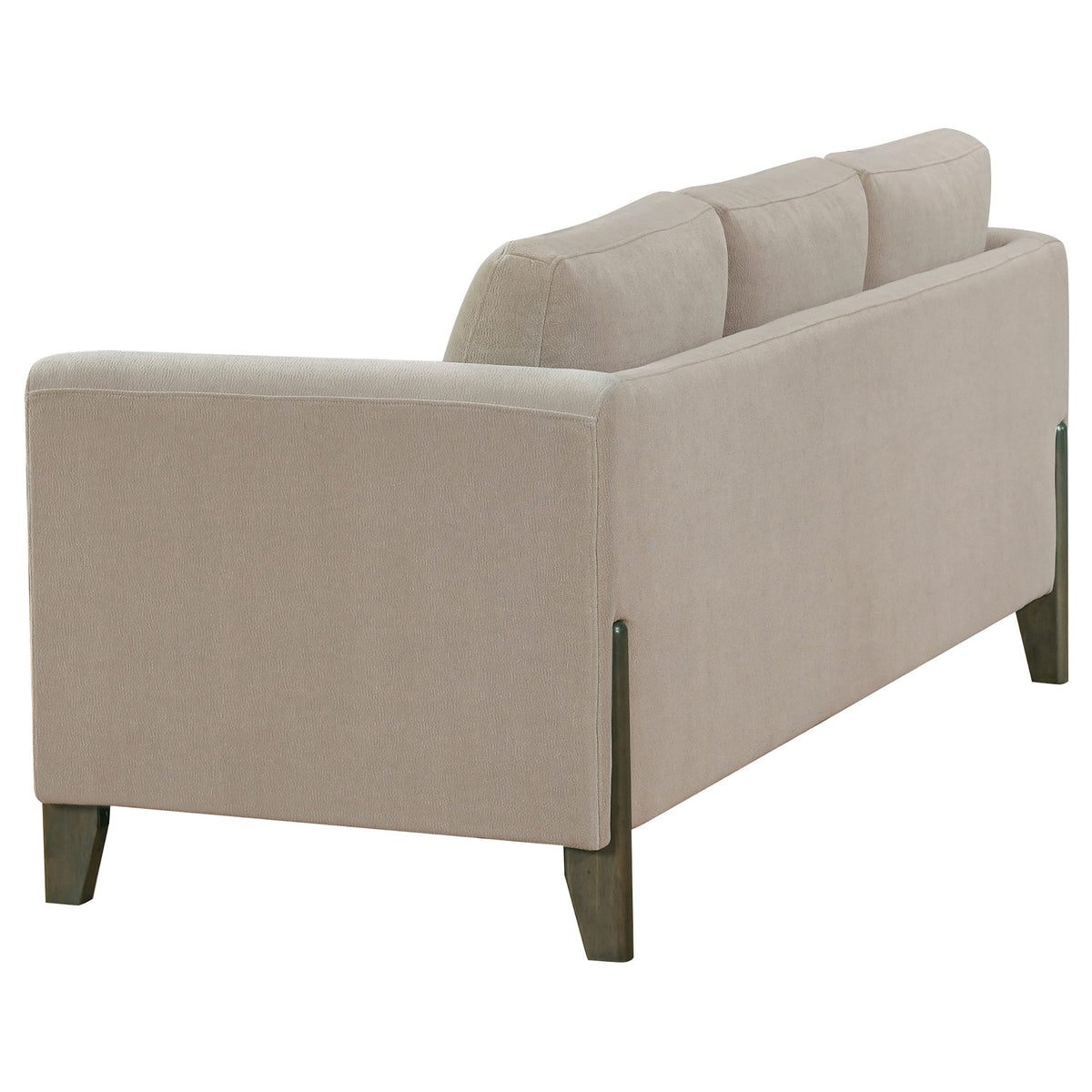 Islington Upholstered Panel Arm Sofa Set Taupe